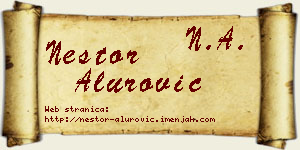 Nestor Alurović vizit kartica